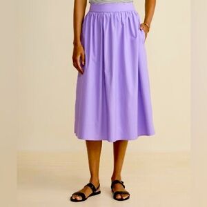Vineyard vines poplin Midi Skirt XXS